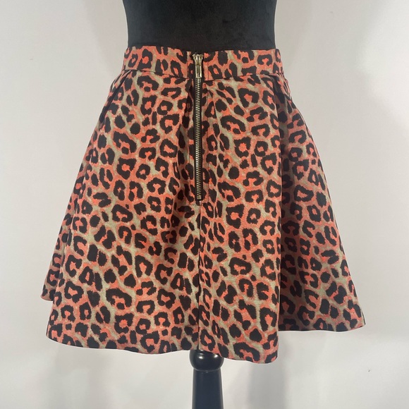 Leopard print, Pink, Black, Grey, Pleated, ruffle, skirt with slip & tulle,Large - Picture 3 of 10